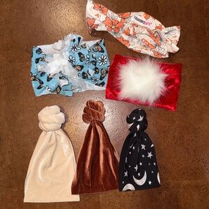Baby head wraps, baby headband knots, baby knot headbands, misc headbands